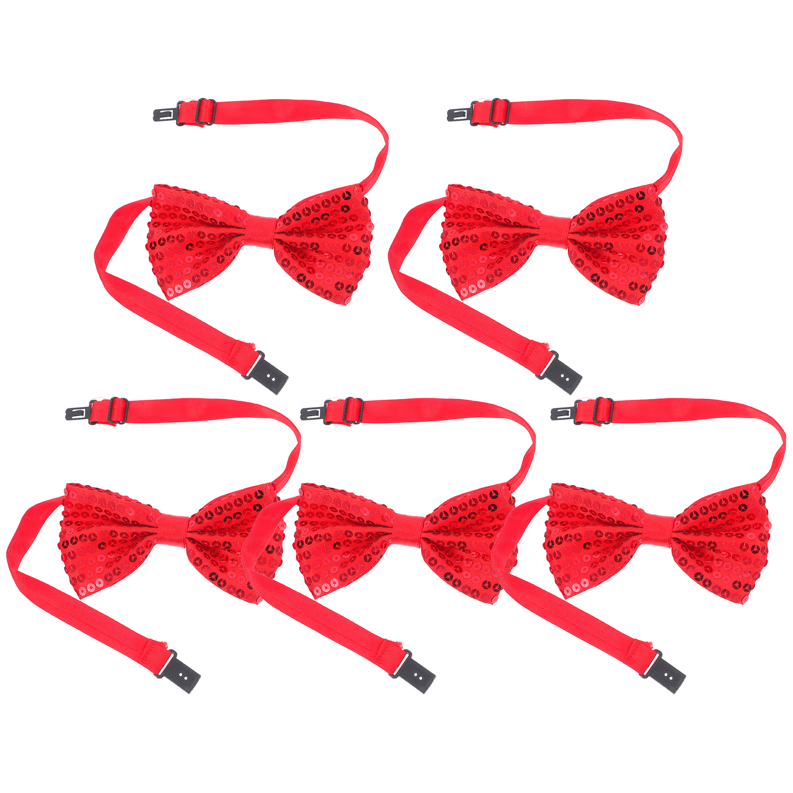 5Pcs Children Sparkly Sequin B - Bow Tie Pre Tied reseña y precio