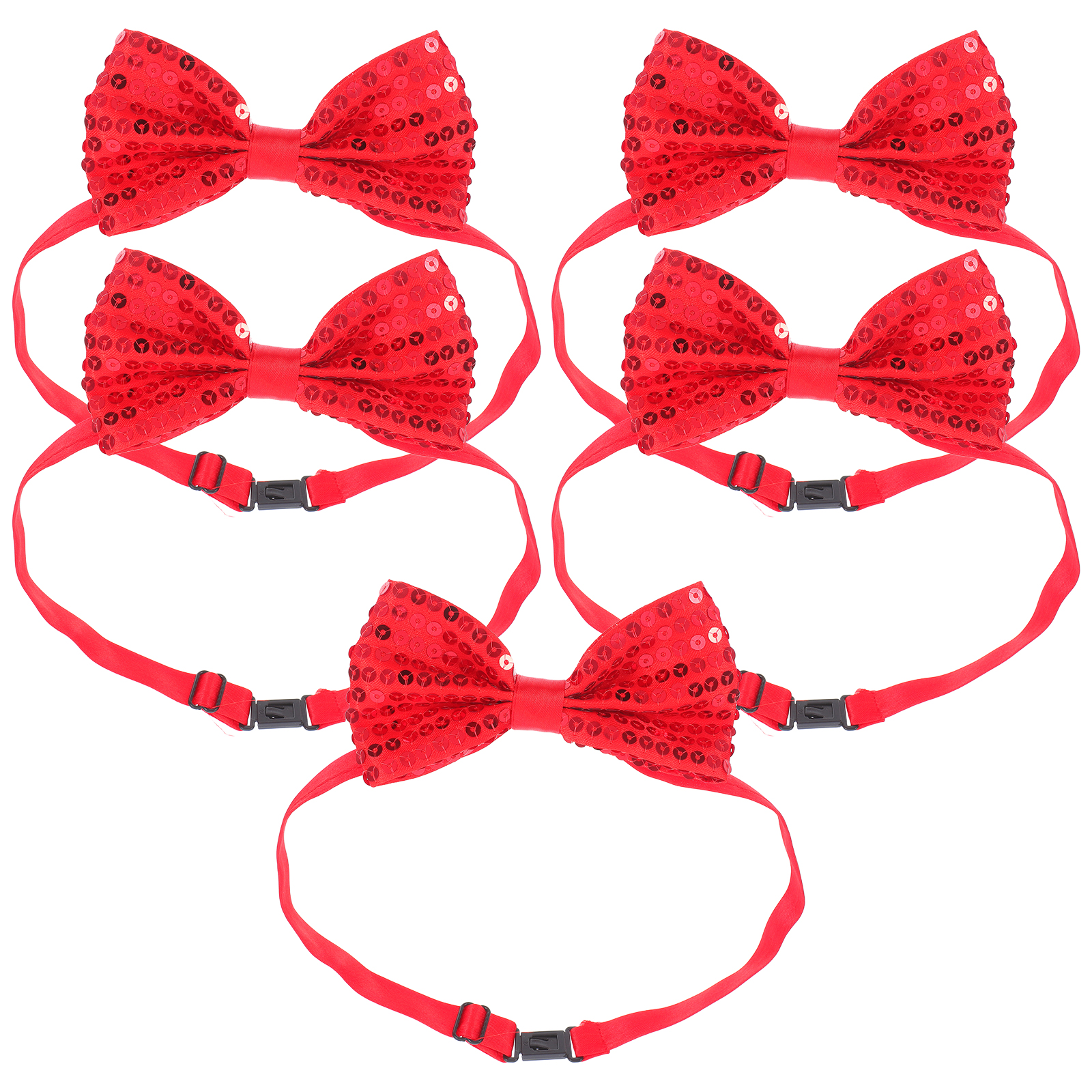 5Pcs Children Sparkly Sequin B - Bow Tie Pre Tied reseña y precio