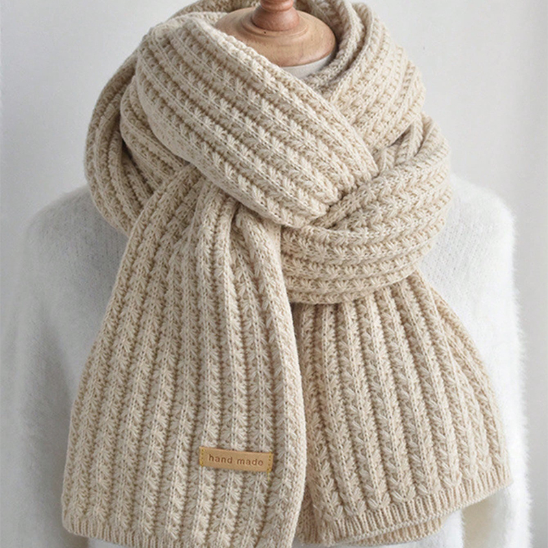 Thick Cable Knit Warm Cashmere - Muffler Men Wool reseña y precio
