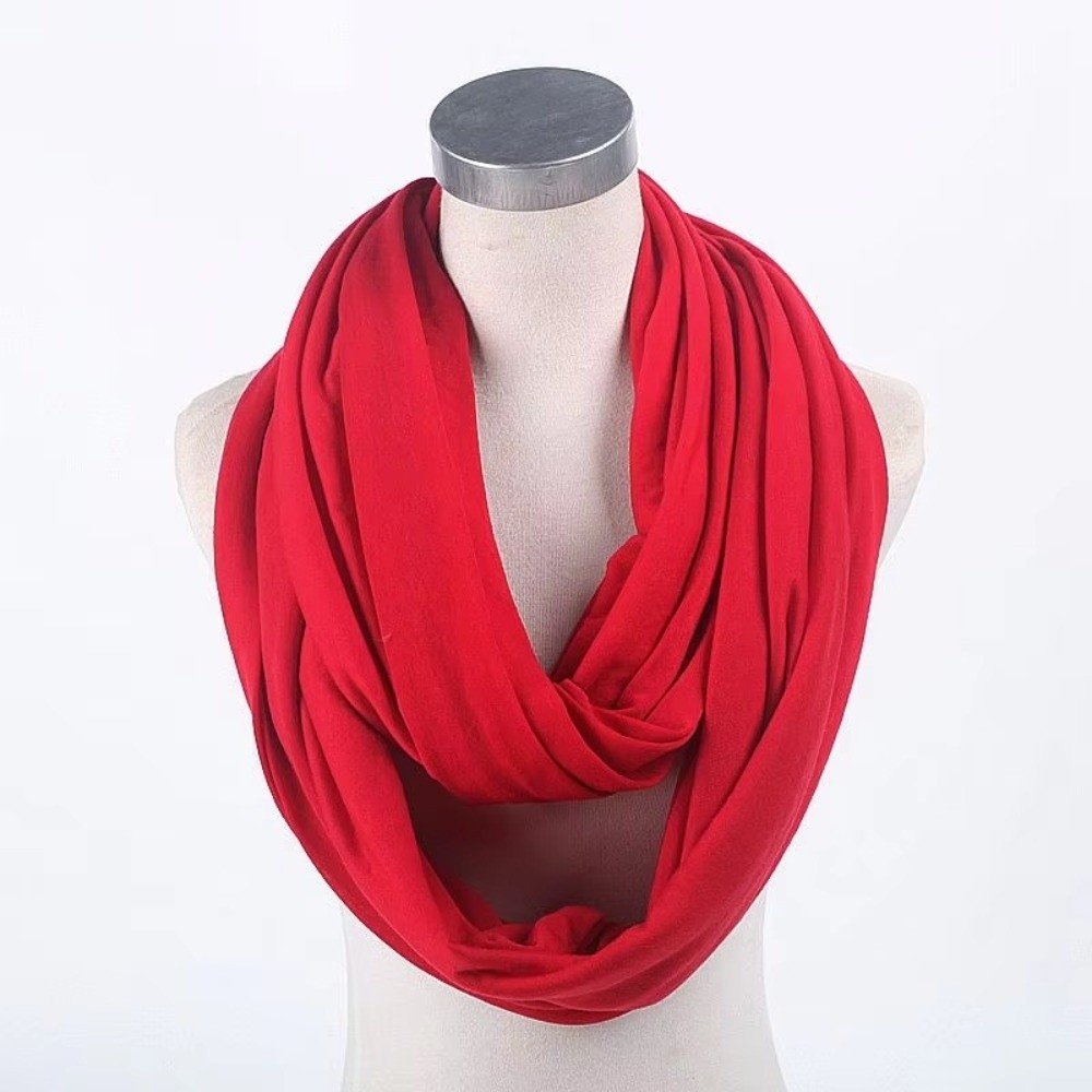 Fashion Solid Color Infinity S - Infinity Scarf Knit reseña y precio