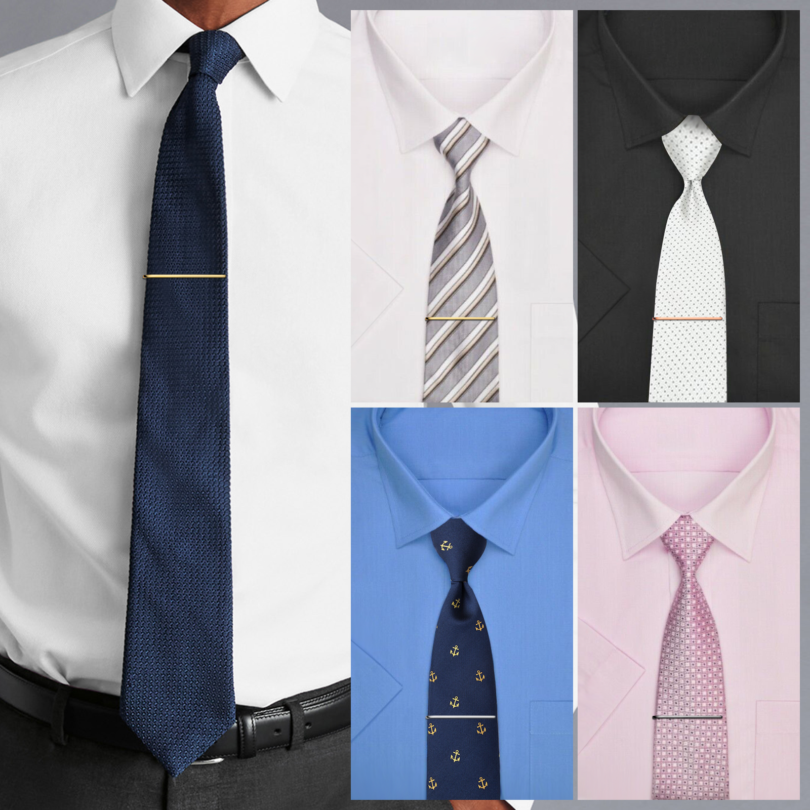 HAWSON Tie Clips for Men 4Pcs  - Tie Bar Set Gift reseña y precio