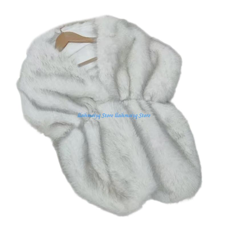 573B Luxurious Artificial Furs - Stole Wedding Shawl reseña y precio