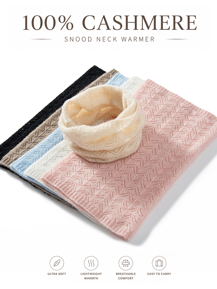 Womens 100% Cashmere Fan Point - Infinity Scarf Knit reseña y precio