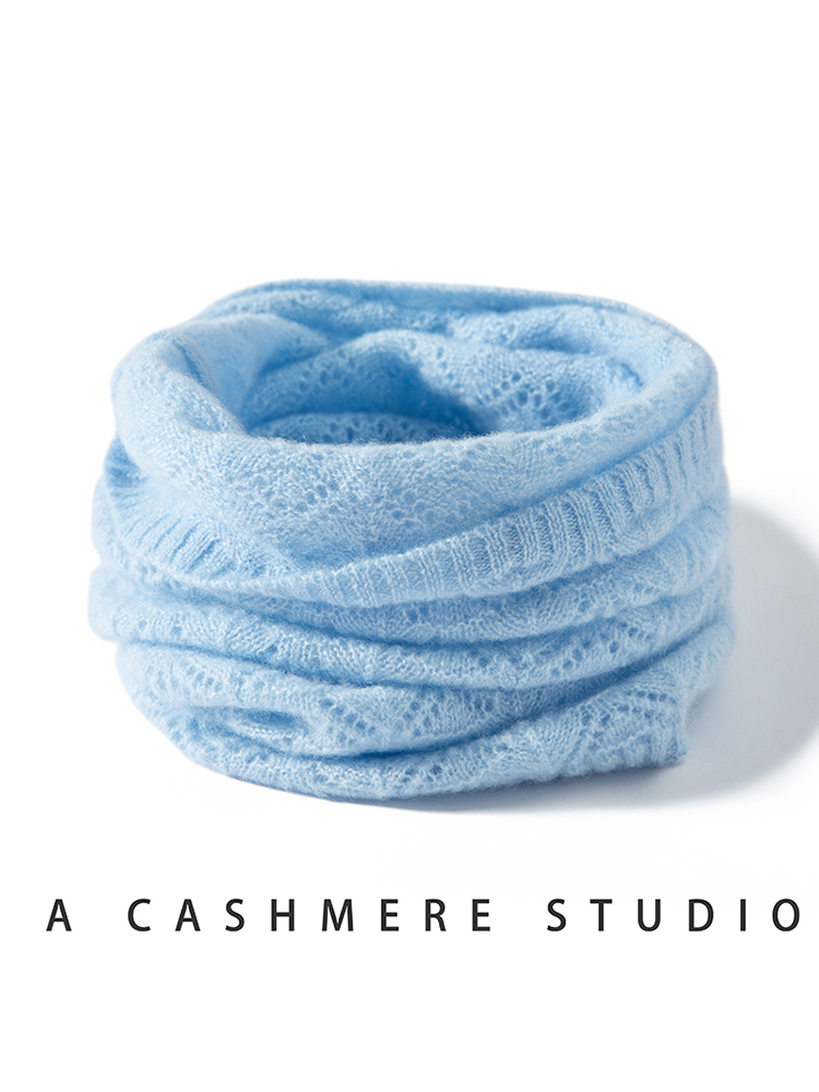 Womens 100% Cashmere Fan Point - Infinity Scarf Knit reseña y precio
