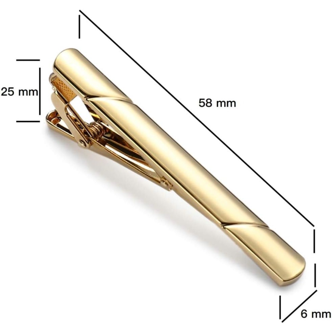 This men's polished metal tie  - Tie Bar Set Gift reseña y precio