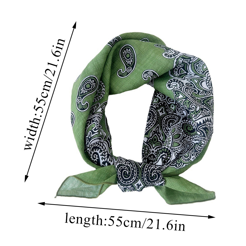 Luxury Floral Print Cotton Lin - Ascot Neck Scarf reseña y precio