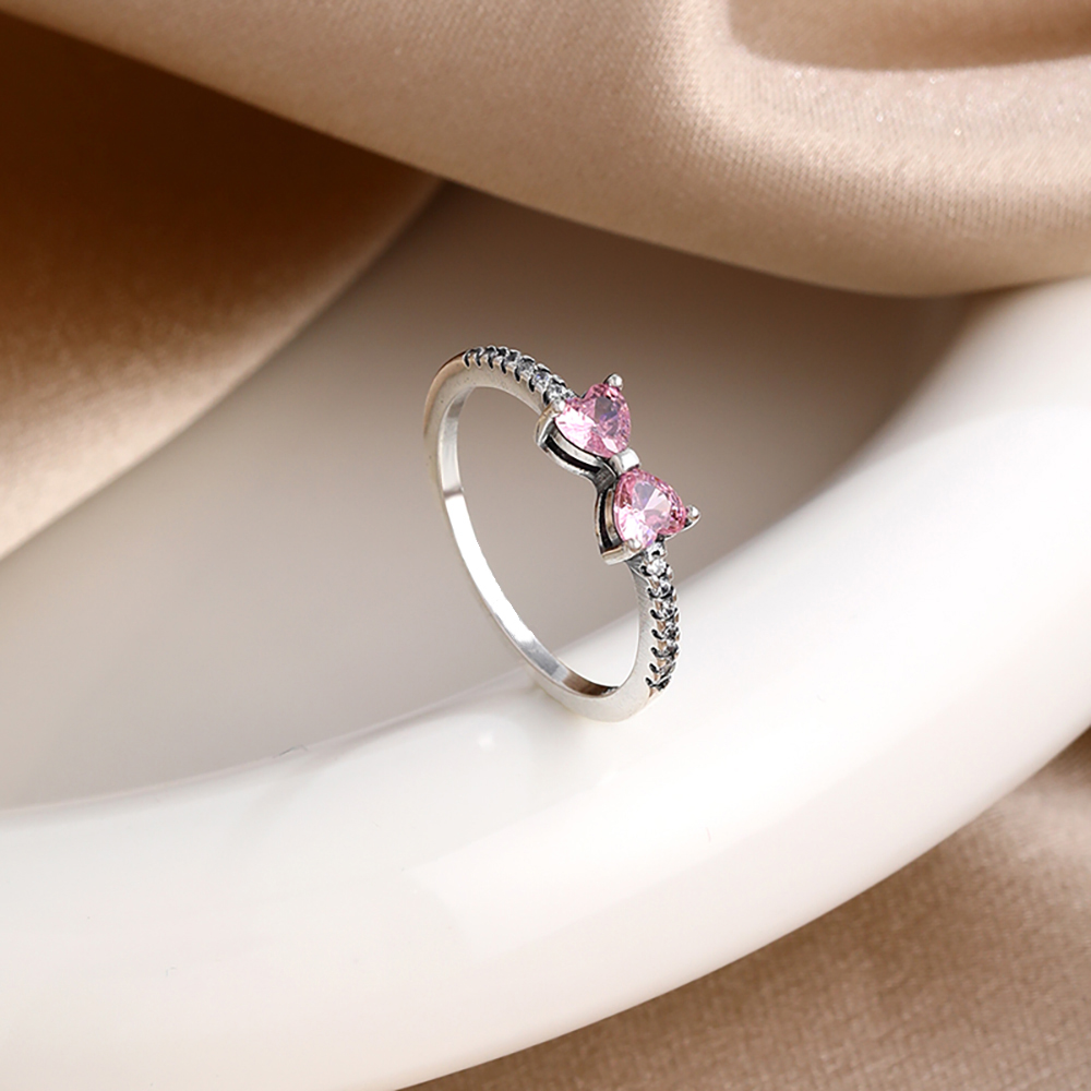 925 Sterling Silver Red Pink W - Tie Clip Silver reseña y precio