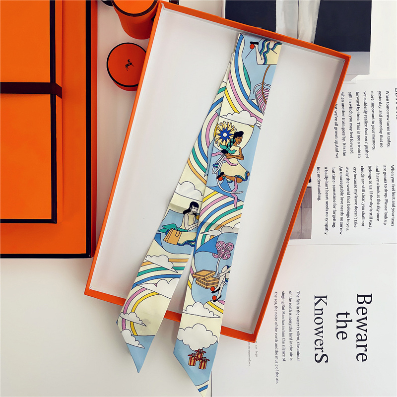 Women 100% Mulberry Silk Scarf - Ascot Neck Scarf reseña y precio