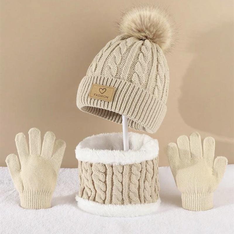 Toddler Kids Pom Pom Decor Bea - Infinity Scarf Knit reseña y precio