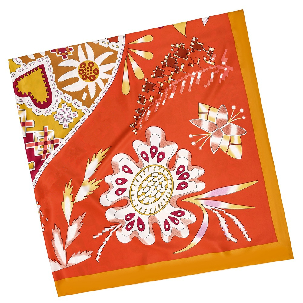 130cm Brand Women Scarves Desi - Silk Neck Scarf reseña y precio