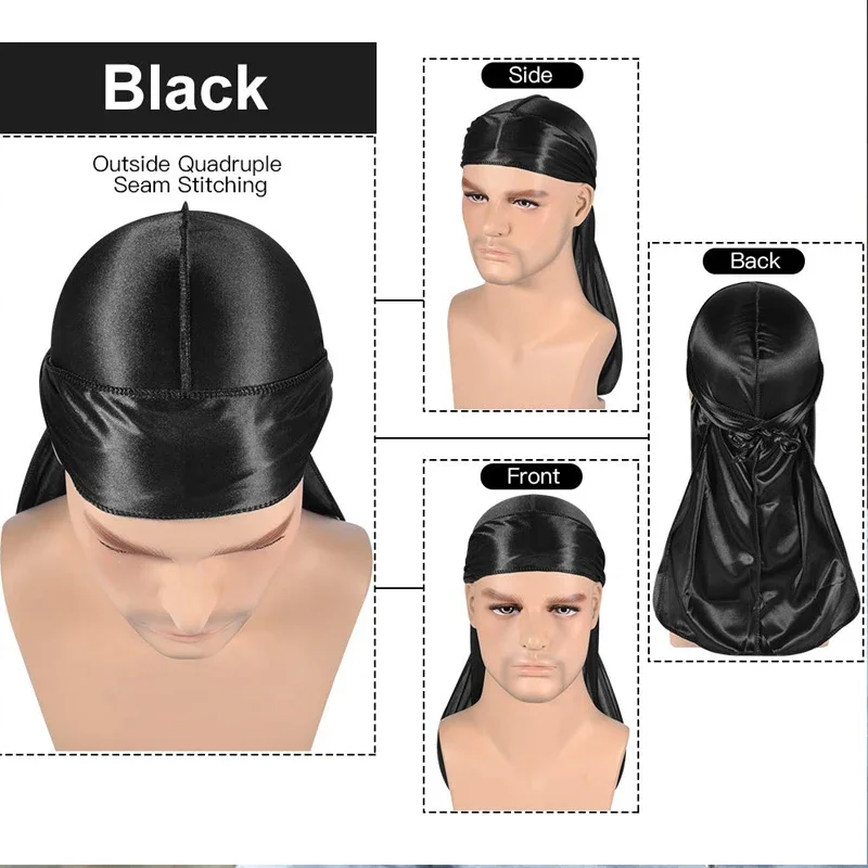 New silk Durag Bandana Turban  - Bandana Doo Rag reseña y precio