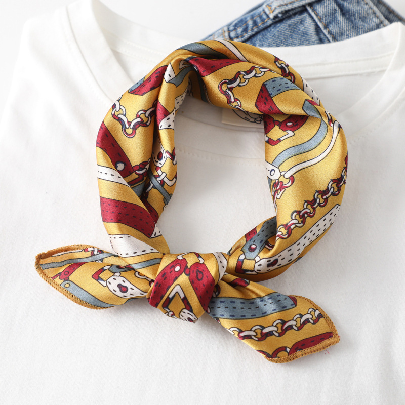 Women scarf  50*50cm Square Sk - Silk Tie Striped reseña y precio