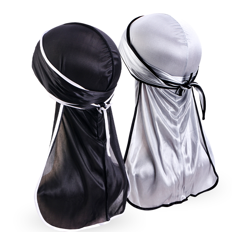 2PCS/LOT Unisex Men Satin Dura - Bandana Doo Rag reseña y precio