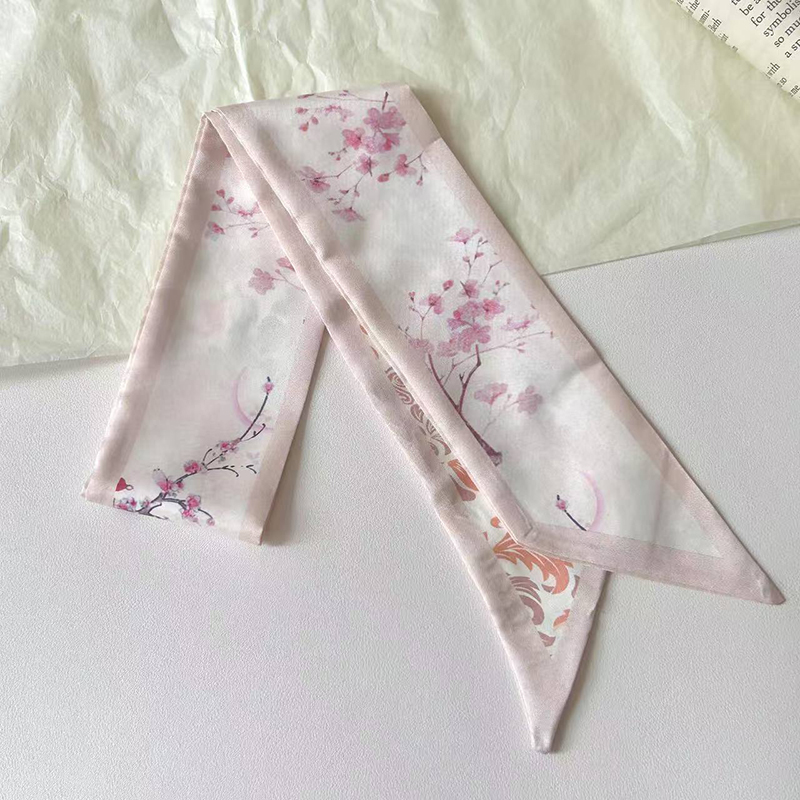 Fashion Women Silk Satin Skinn - Ascot Neck Scarf reseña y precio