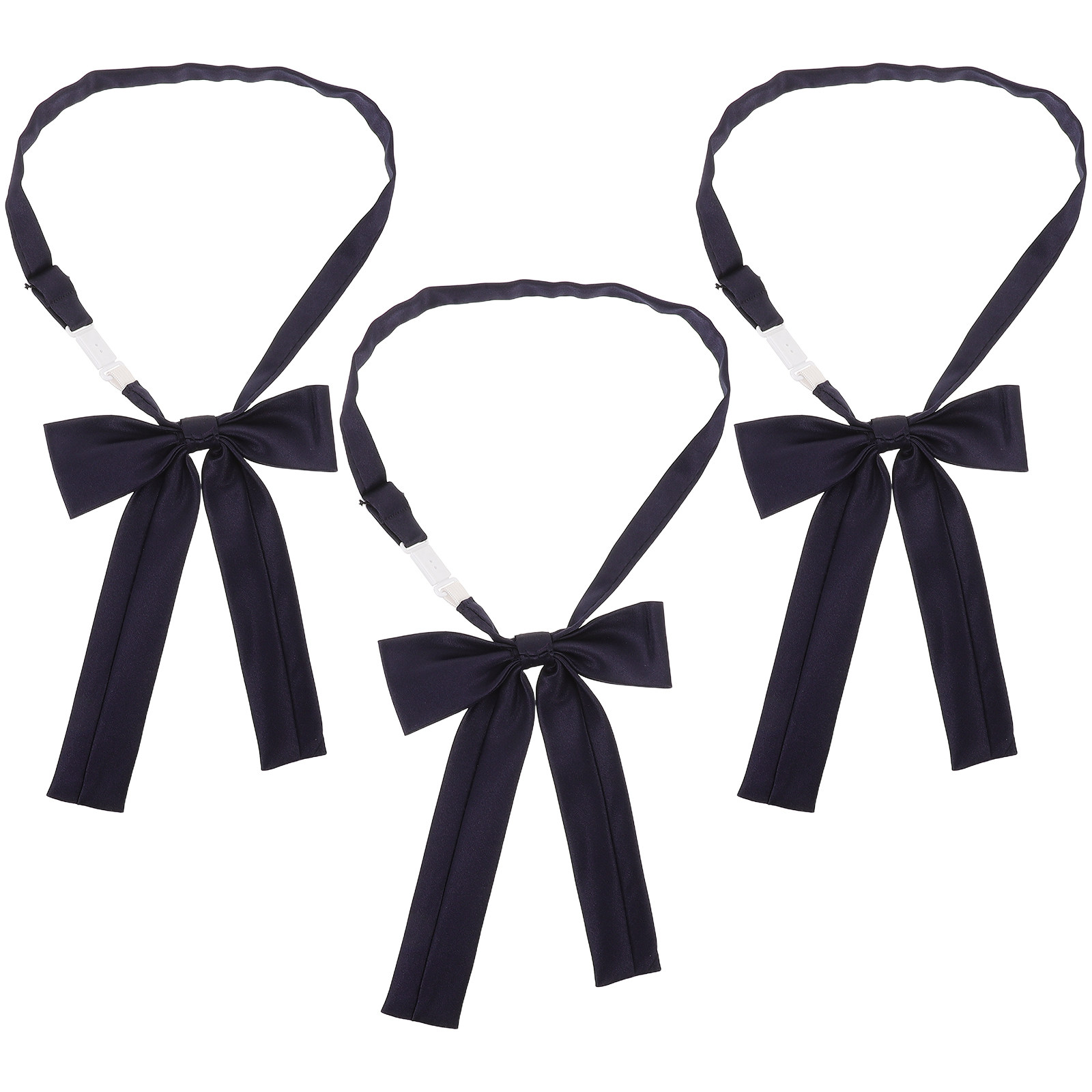 3Pcs Navy Bow Tie Set Women Pr - Bow Tie Pre Tied reseña y precio