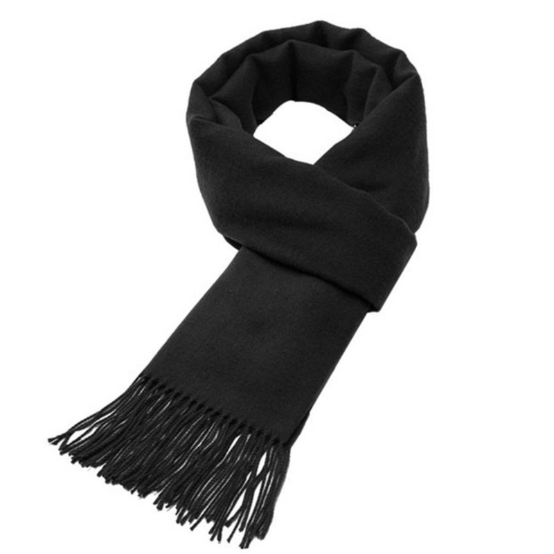 Autumn And Winter Solid Color  - Muffler Men Wool reseña y precio