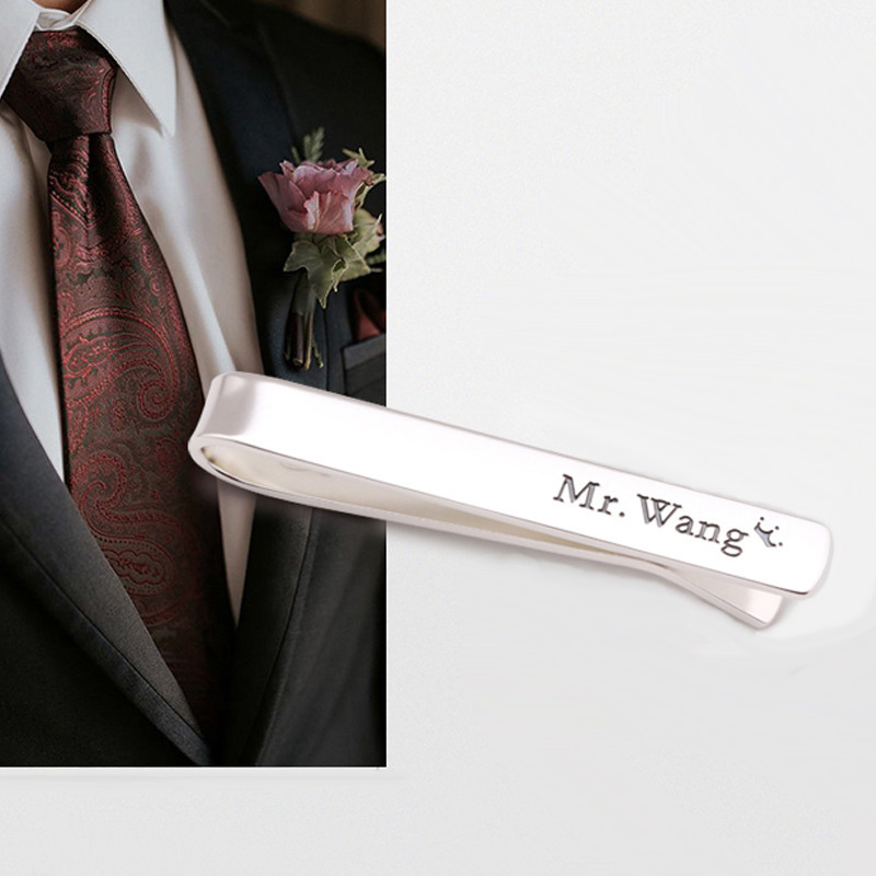 Amxiu Custom Name 925 Sterling - Tie Clip Silver reseña y precio