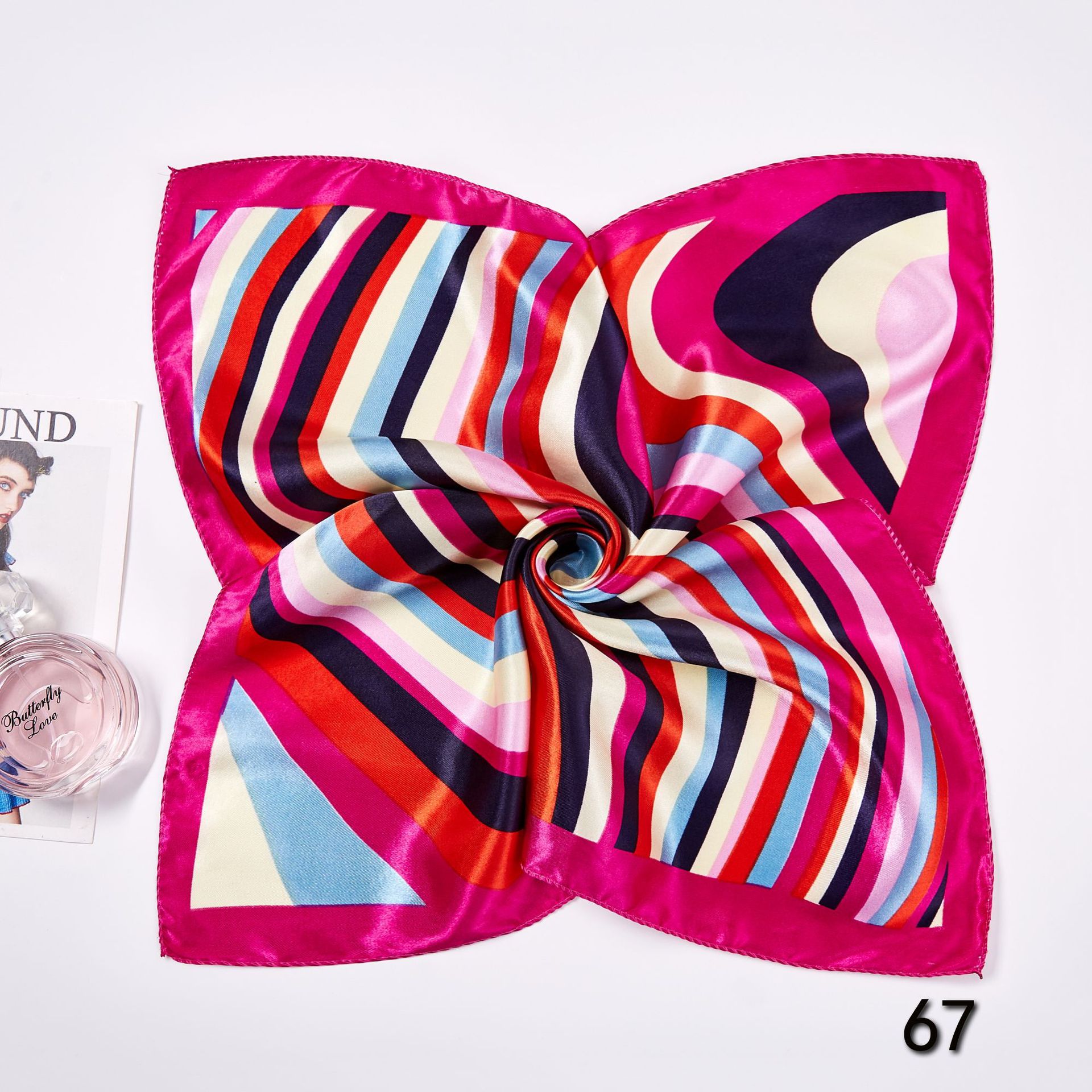 50*50cm Square Silk Scarves Sc - Ascot Neck Scarf reseña y precio