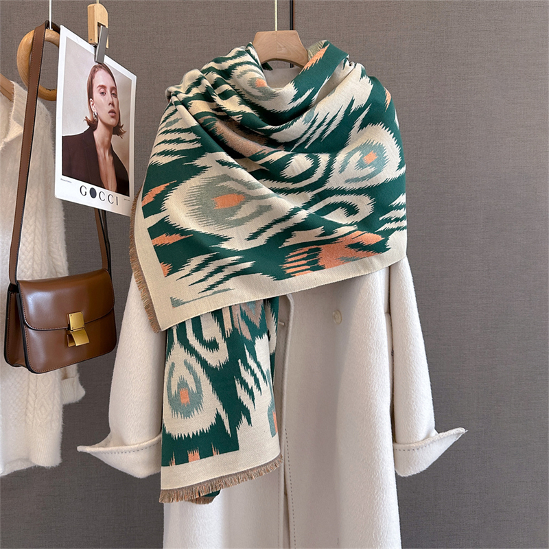 2025 Brand Warm Cashmere Ponch - Woven Scarf Blanket reseña y precio