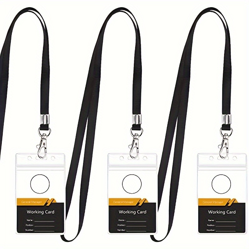 transparent waterproof name ba - Lanyard Badge Holder reseña y precio
