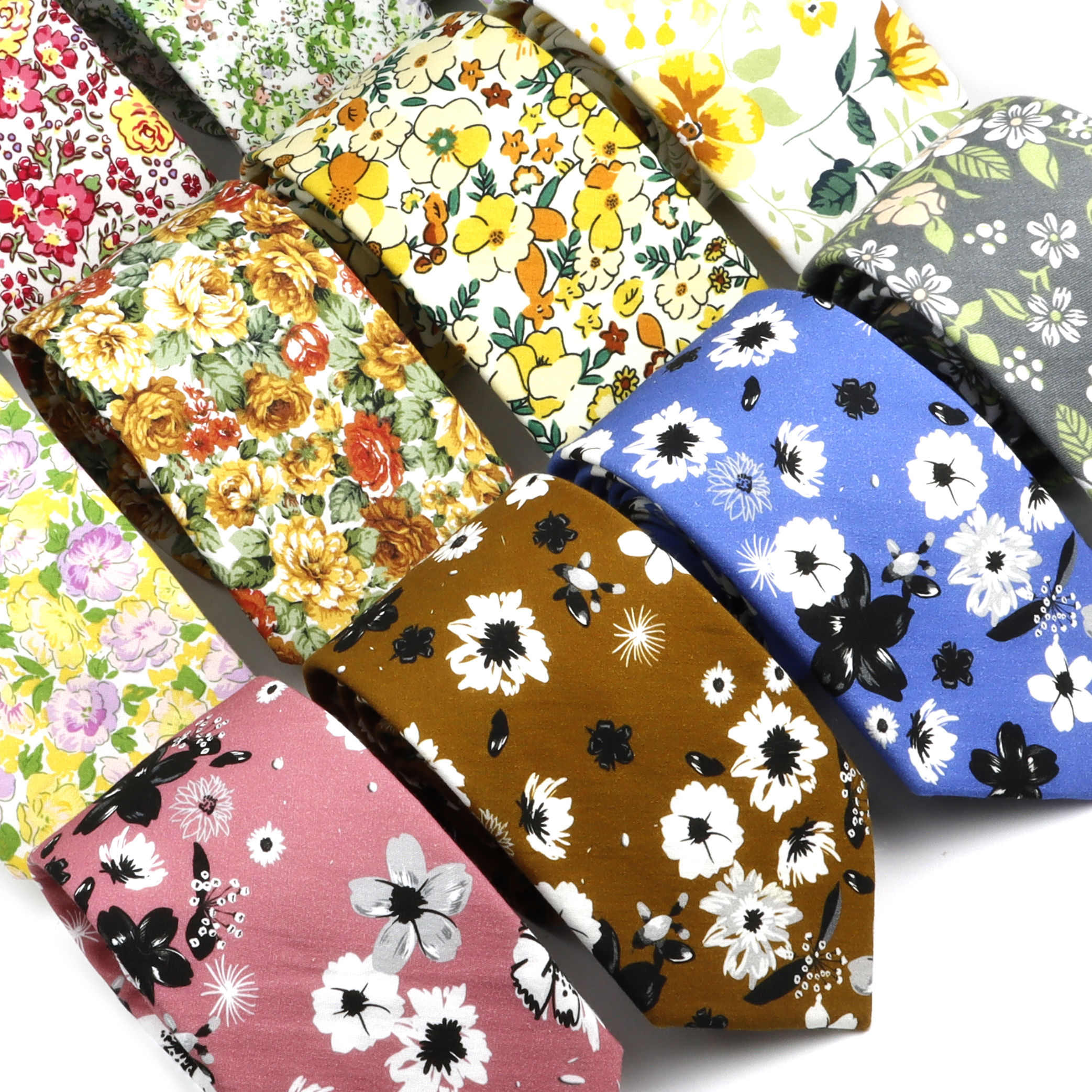 New Elegant Floral Tie For Men - Skinny Tie Men reseña y precio