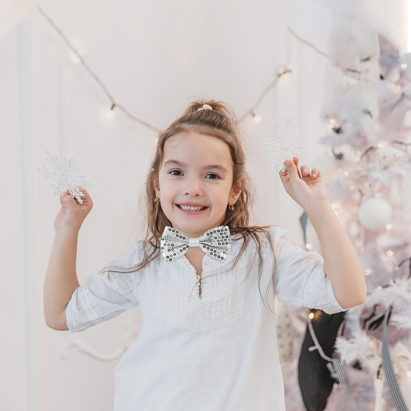 5Pcs Sequin Bow Ties for Kids  - Bow Tie Pre Tied reseña y precio