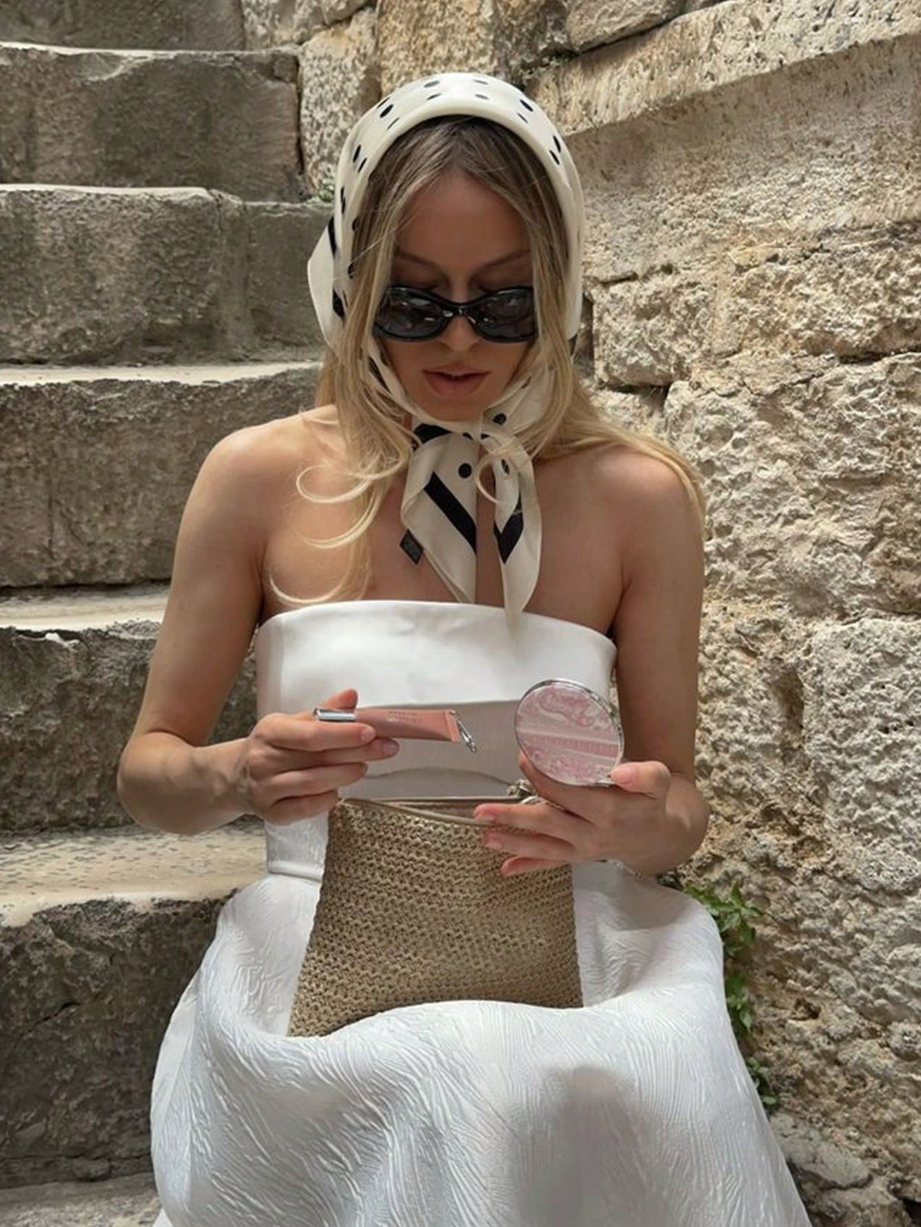 Lady Hair Dot Scarf Female Sil - Head Wrap Turban reseña y precio