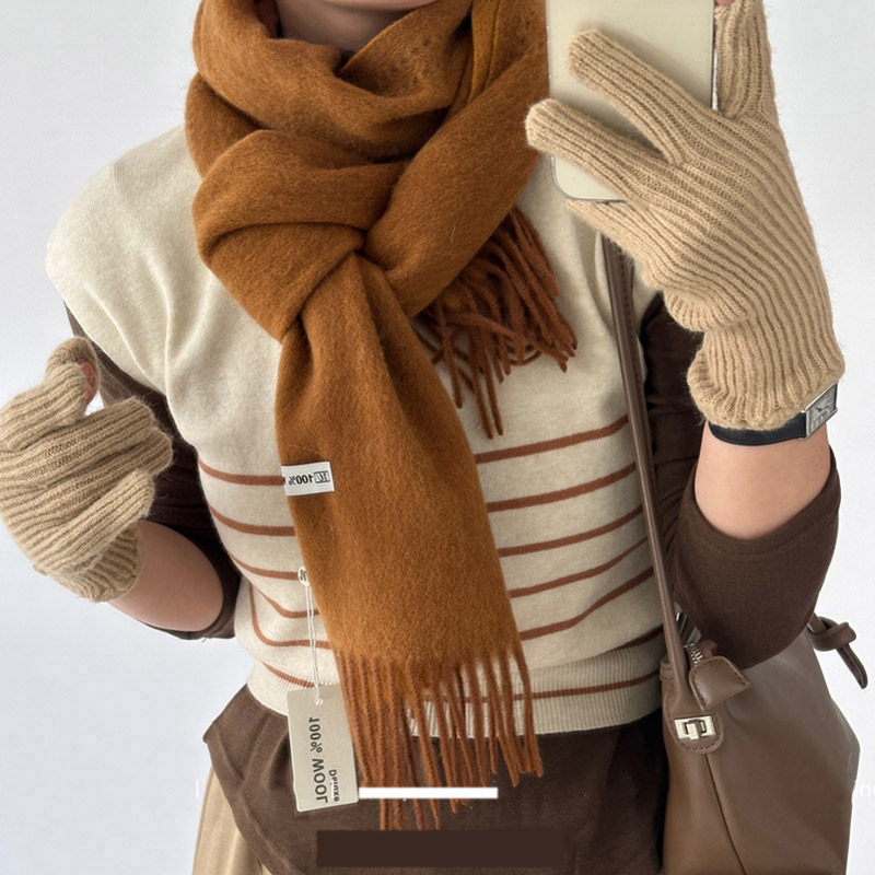 Elegant Good Quality 100% Wool - Muffler Men Wool reseña y precio
