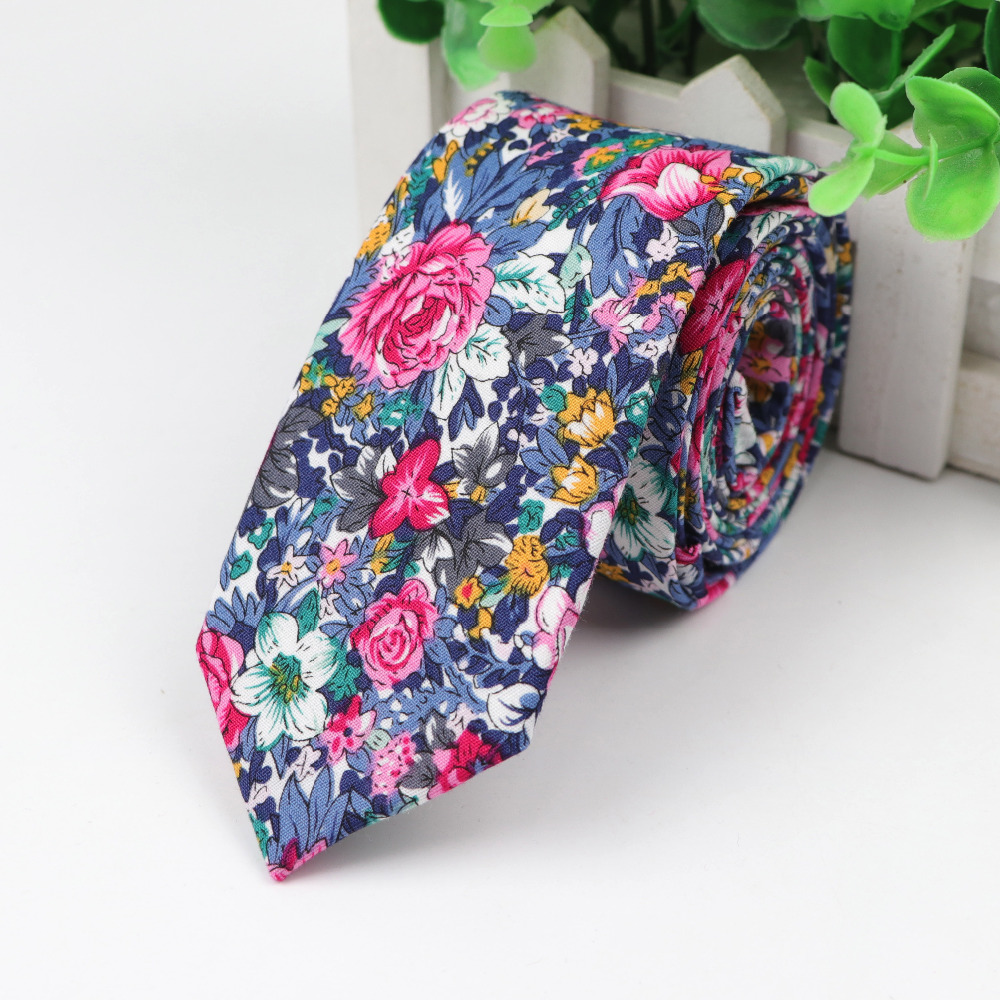 Cotton Flower Tie Men's Colour - Skinny Tie Men reseña y precio