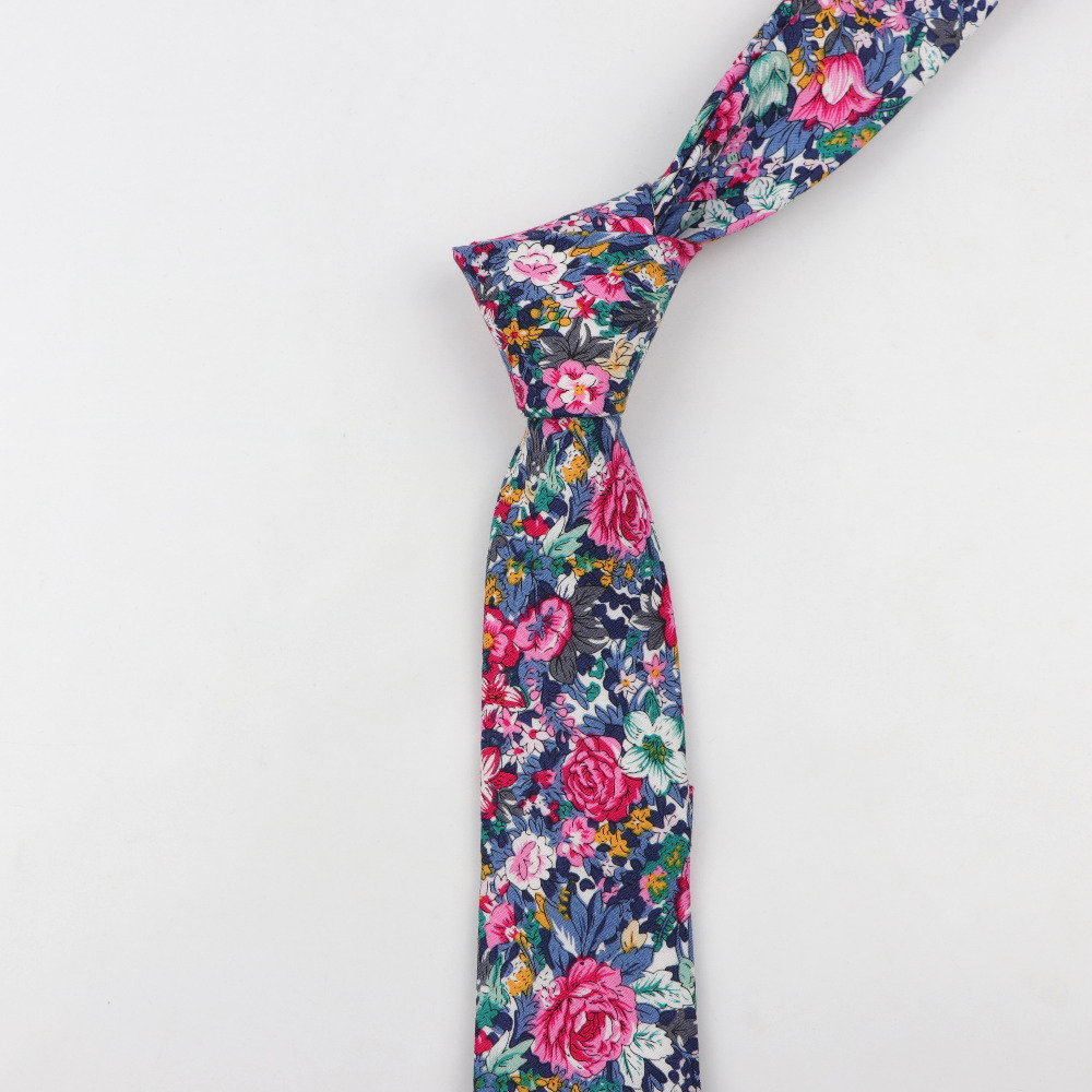 Cotton Flower Tie Men's Colour - Skinny Tie Men reseña y precio