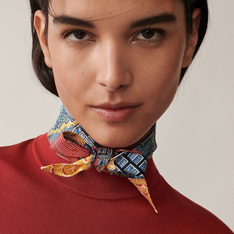 100% Silk Ring Scarf Neckerchi - Ascot Neck Scarf reseña y precio