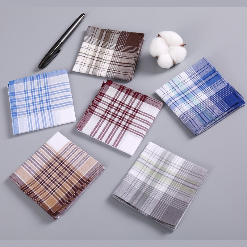 12Pcs Men's Pure Cotton Handke - Handkerchief Cotton Men reseña y precio