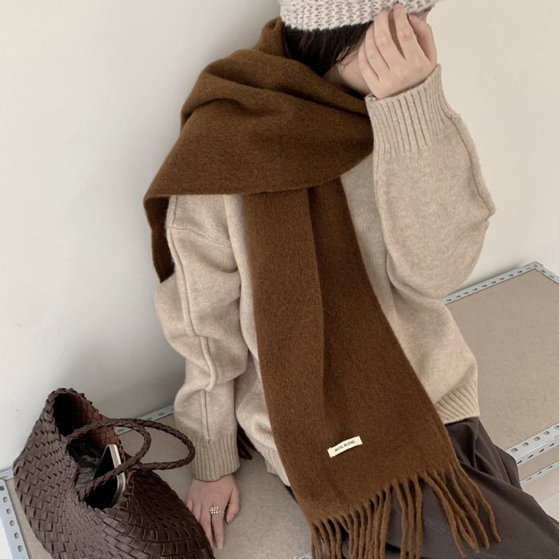 Korean Version Chic Solid Tass - Muffler Men Wool reseña y precio