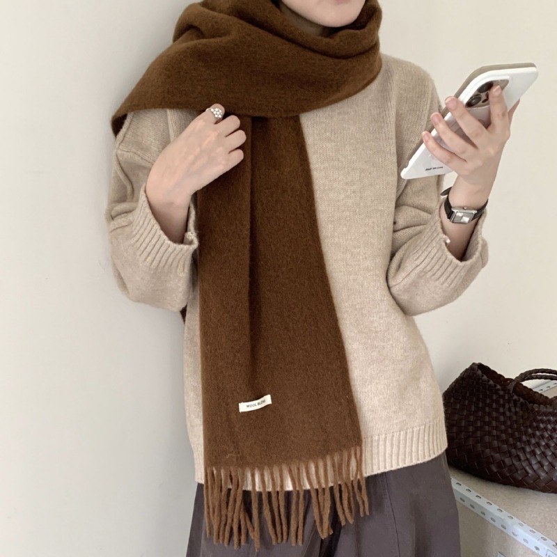 Korean Version Chic Solid Tass - Muffler Men Wool reseña y precio