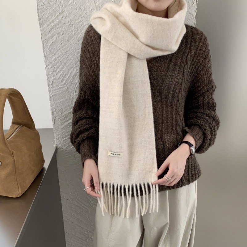Korean Version Chic Solid Tass - Muffler Men Wool reseña y precio