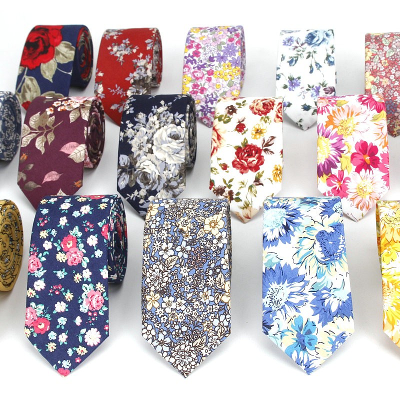 New Floral Tie For Men Women S - Skinny Tie Men reseña y precio