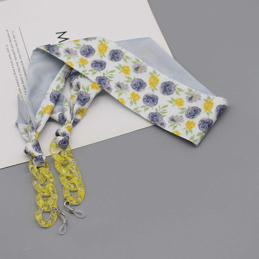 Bohemia Print Silk Scarf Glass - Silk Neck Scarf reseña y precio
