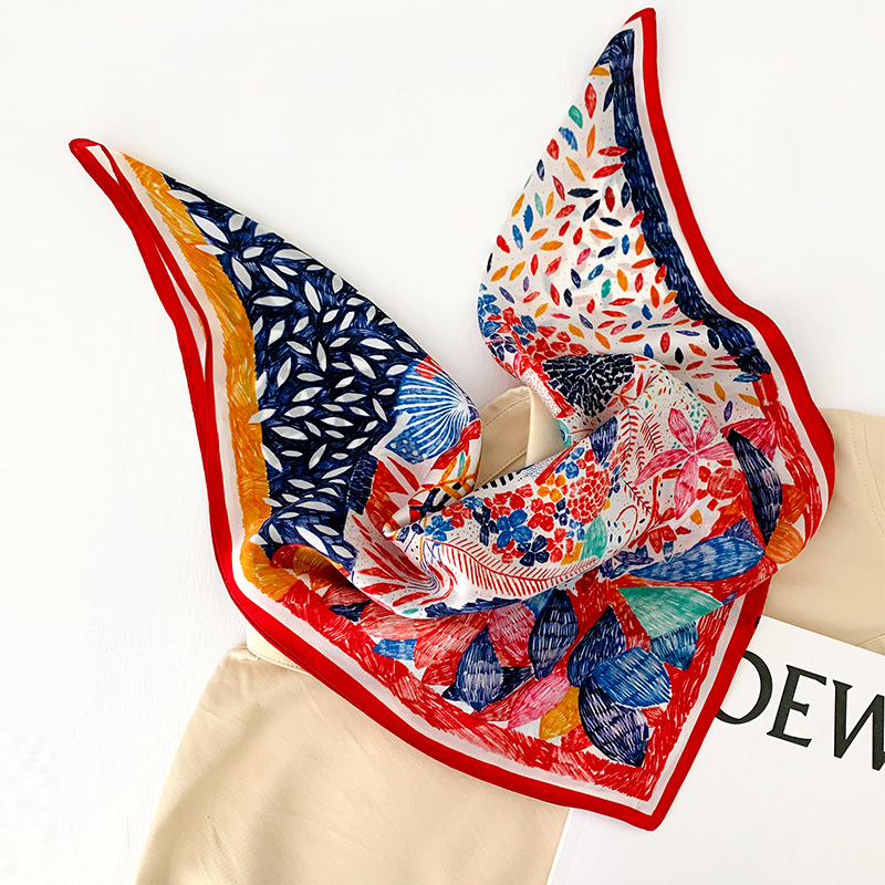 53cm Square Silk Scarf Women N - Silk Neck Scarf reseña y precio