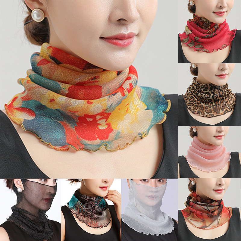 Spring Summer Chiffon Neck Col - Ascot Neck Scarf reseña y precio