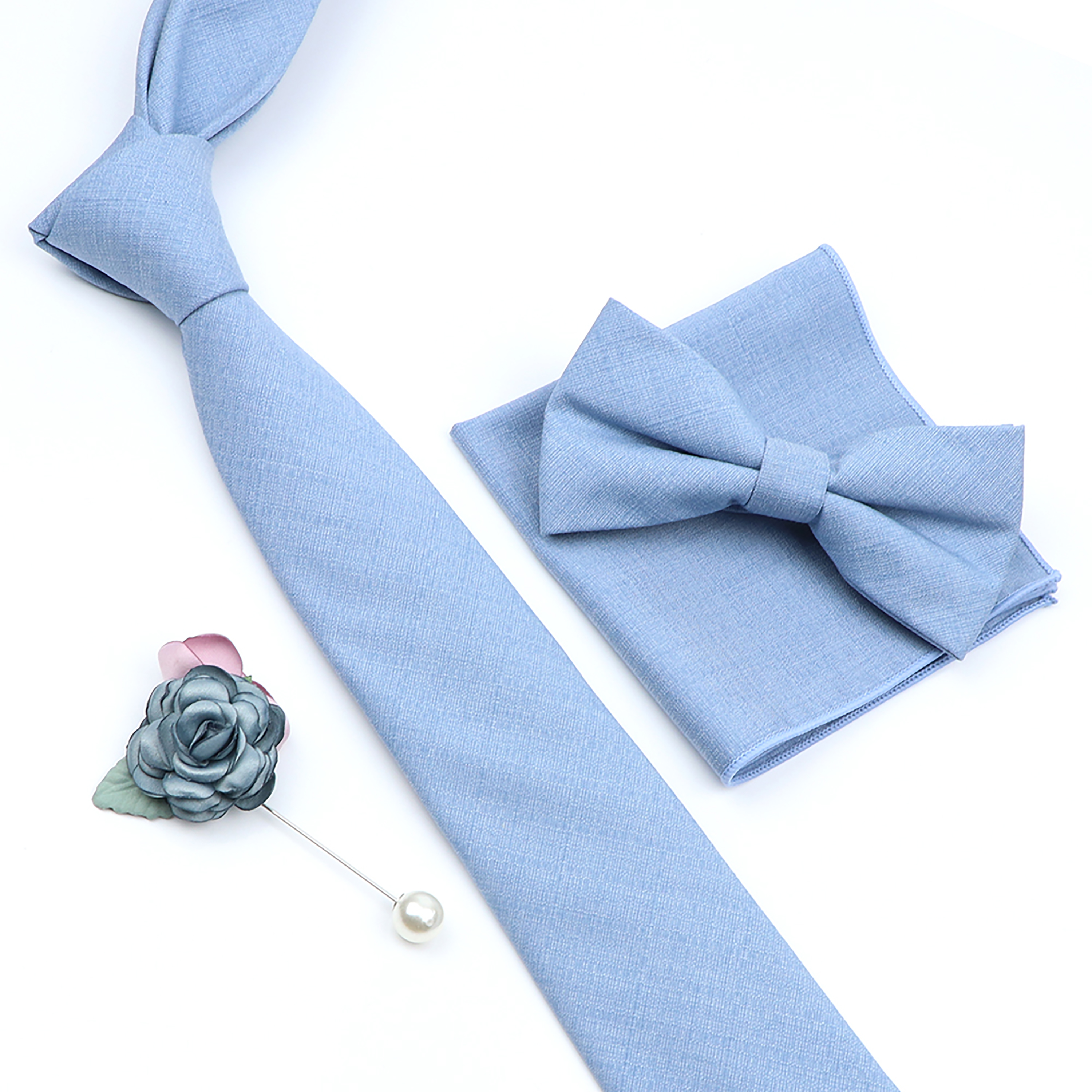 Beautiful Solid Color Tie Broo - Skinny Tie Men reseña y precio