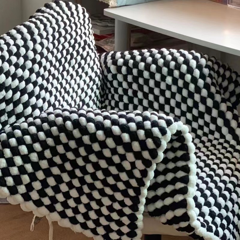 130G/Roll Pompom Yarn Mixed Co - Woven Scarf Blanket reseña y precio