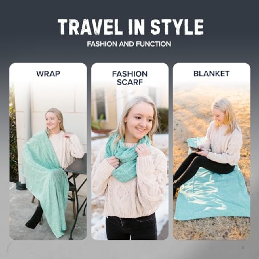 Infinity Travel Scarf Loop wit - Infinity Scarf Knit reseña y precio