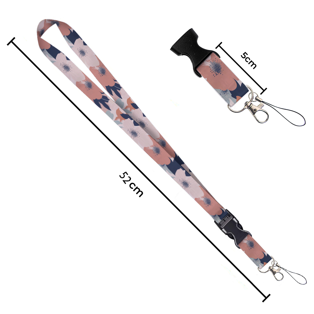 Small animals inside flowers P - Lanyard Badge Holder reseña y precio