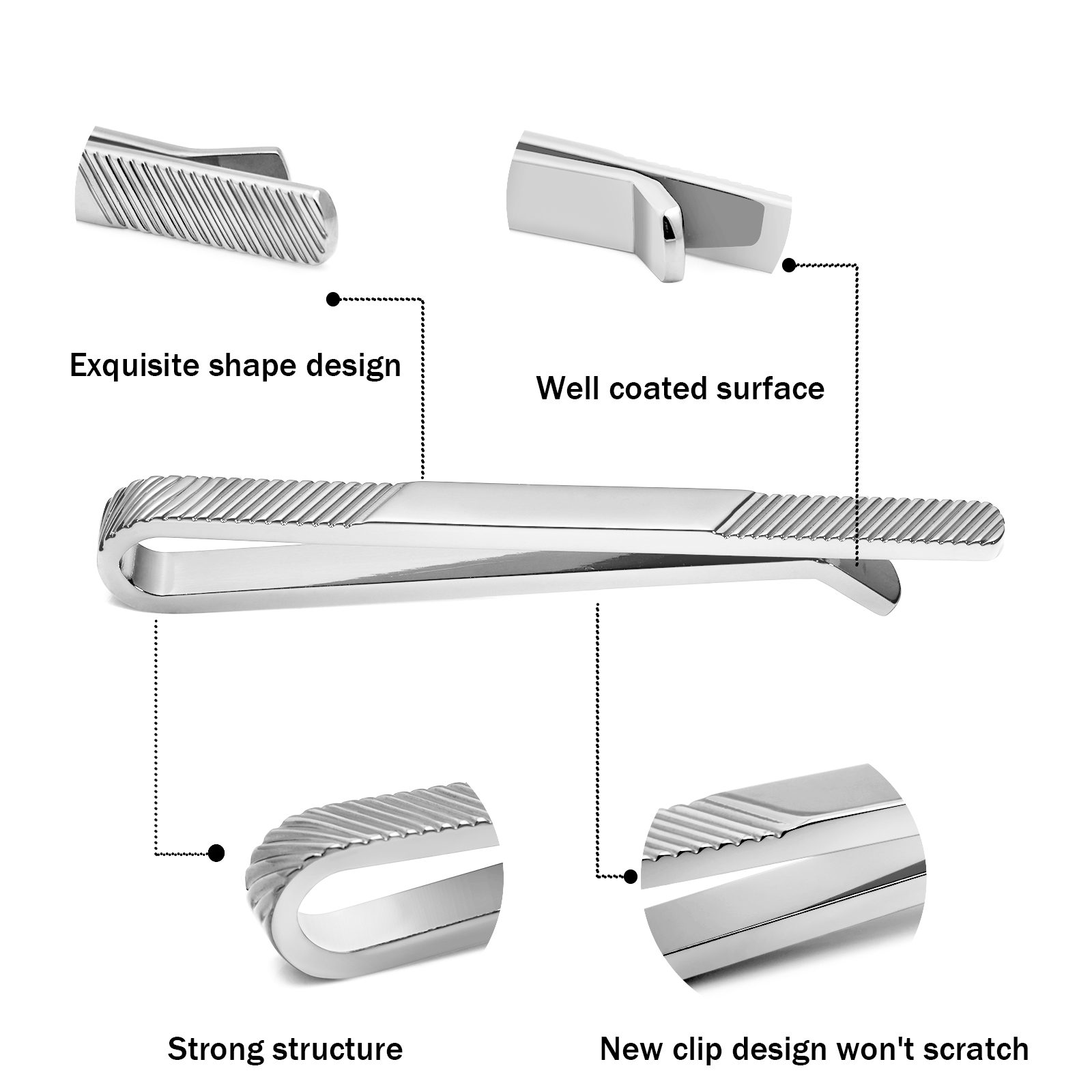 TAIGRAMA 2.5 inch Tie Clip for - Tie Bar Set Gift reseña y precio
