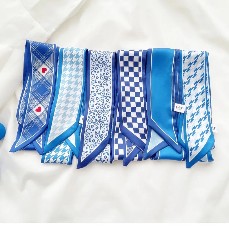 Klein blue silk scarf new chec - Silk Tie Striped reseña y precio